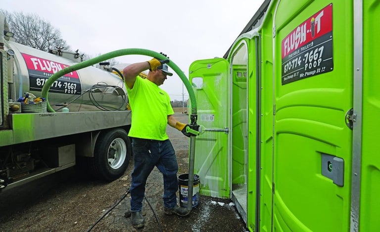 Porta potty Hot Springs