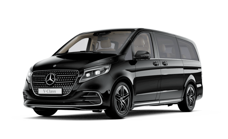 a black mercedes benz V Class