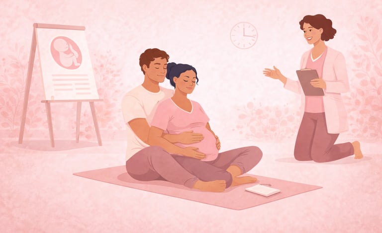 corso accompagnamento nascita terni preparazione parto coppia ostetrica