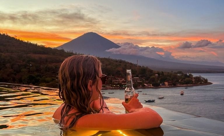 Sunset point Amed Beach Karangasem Bali