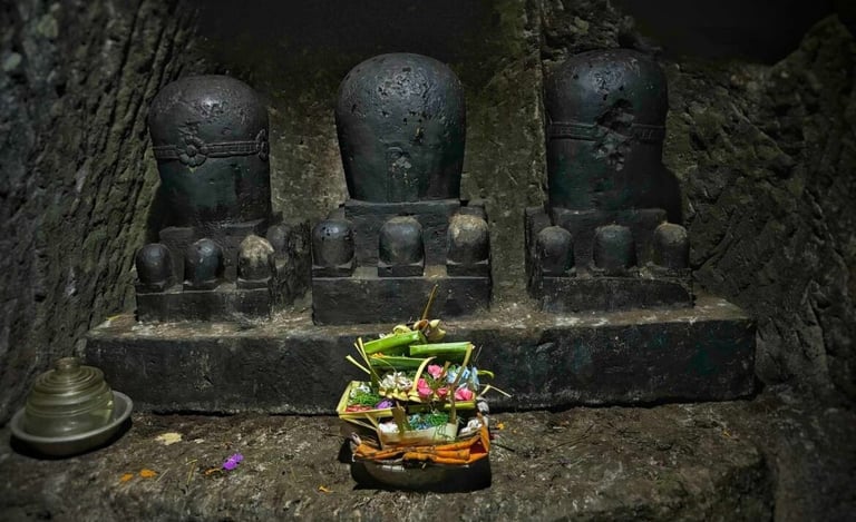 Inside Goa Gajah Temple