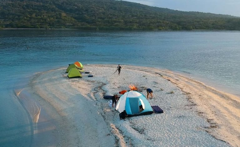Camping in Menjangan Island