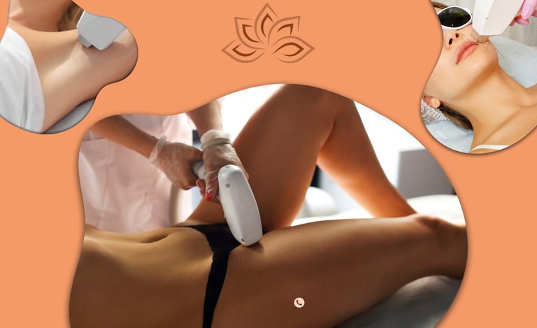 Professional laser hair removal treatments for smooth skin on the face, underarms, and legs.