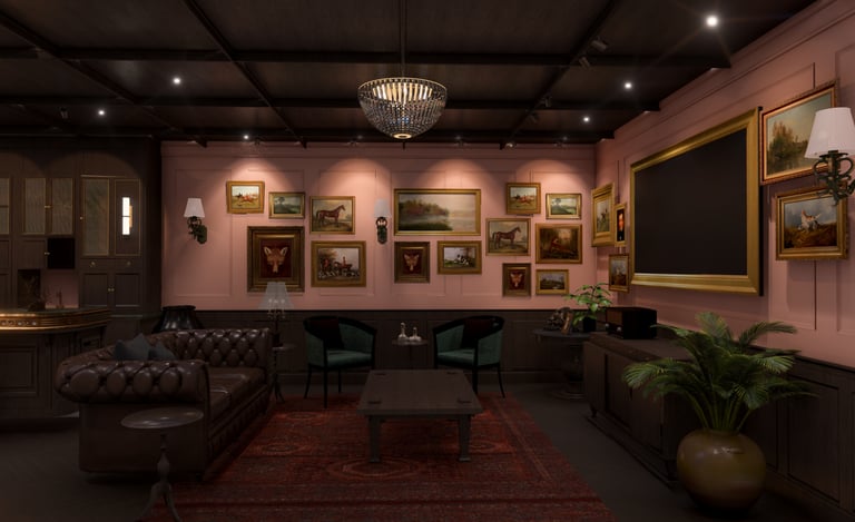 Luxury lounge interior at Desert Leaf Villa Al Barari Dubai