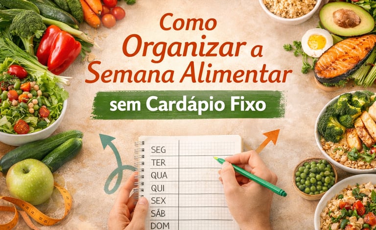 Organização da semana alimentar sem cardápio fixo