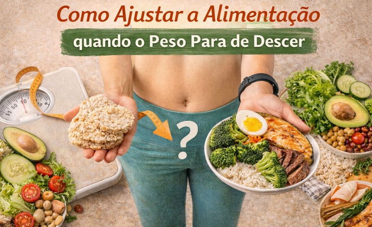 Ajustar a alimentação quando o peso para de descer