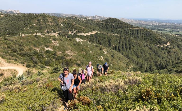 randonnee alpilles team building avignon oleis trave