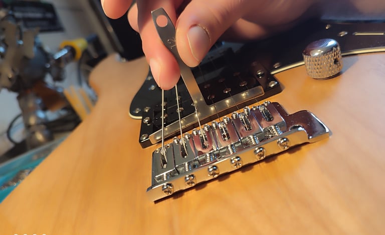 Réglage de l'action des cordes