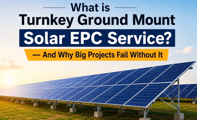 turnkey ground mount solar EPC service