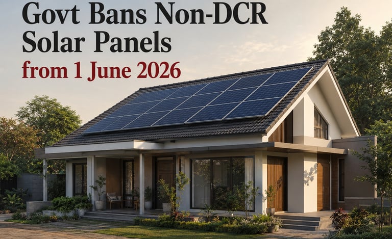 Non-DCR Solar Panels Banned in India? The Truth, The Myths & Everything in Between