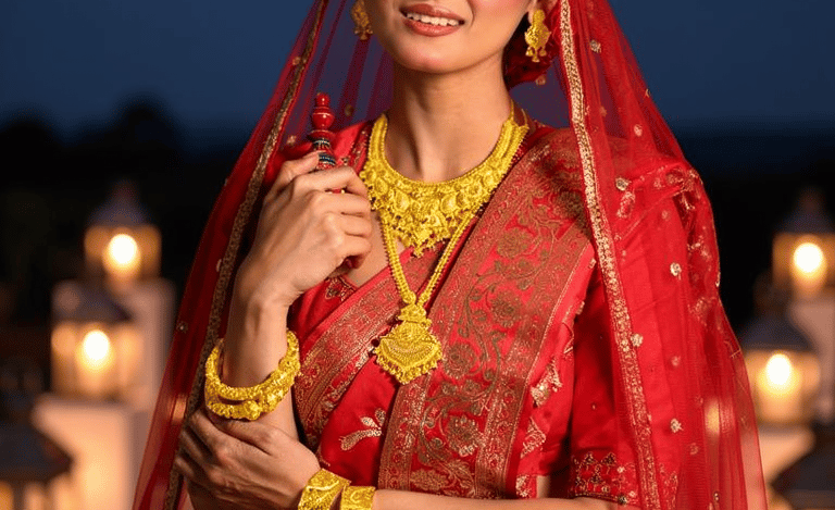 City Girl Jewellery - citygoldbangles - 18 Carat Gold Plated  - Bridal Wear - Bangles Set