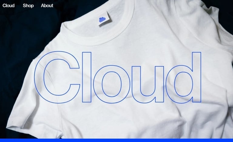 A simple and catchy template for an online store