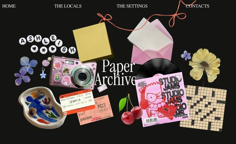 Paper Archive Portfolio Readymag Template
