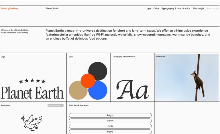 Planet Earth Editorial Readymag Template