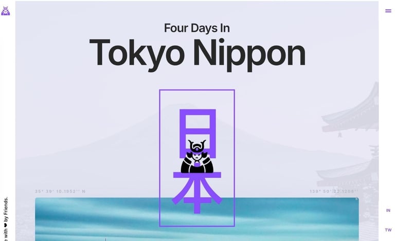 Tokyo Nippon Readymag Template