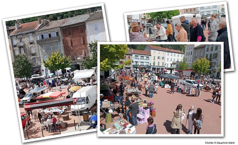 Brocante vide-greniers Le Cheylard place Saléon Terras