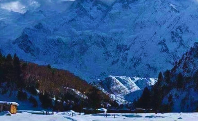 Fairy Meadows in winter 