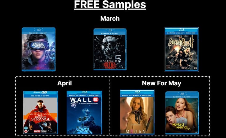 Free Samples for May