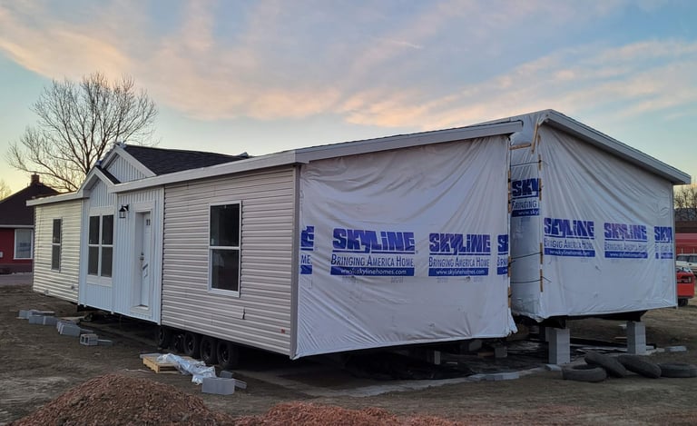 Joining and installing manufactured house in Northern Colorado