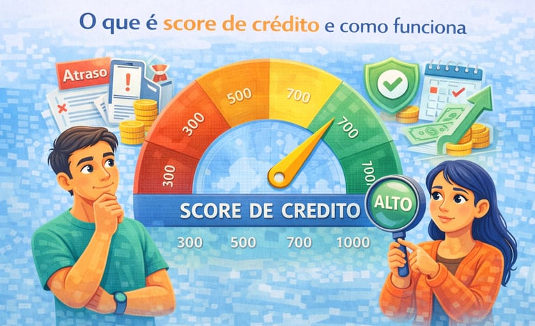 imagem ilustrando a definição de score de crédito.