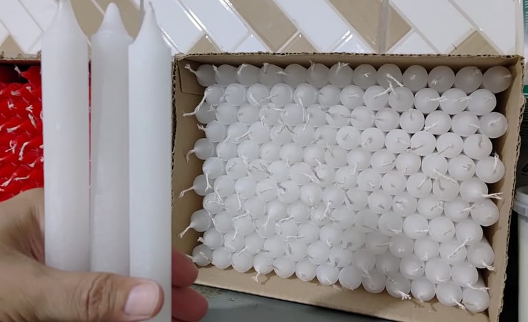 Velas Gigantes, 19cm x 2cm. Todas as Cores.