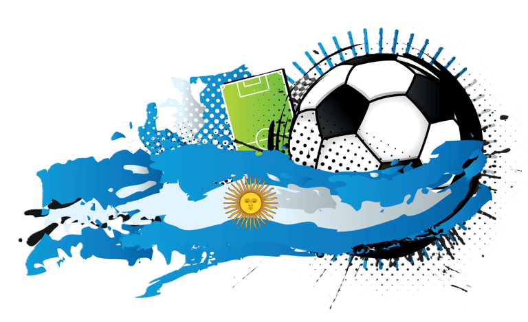 black-and-white-soccer-ball-surrounded-by-light-blue-flag