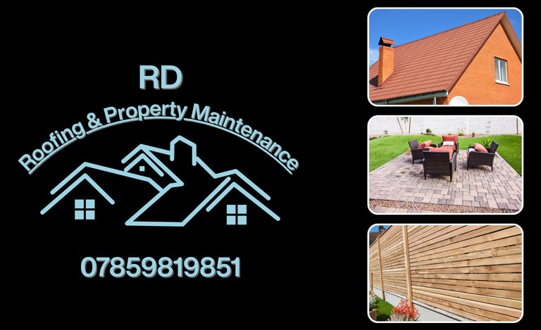 Advert for R&D roofing & property maintenance