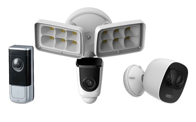 wifi security cameras - doorbell, floodlight, and standard security cameras