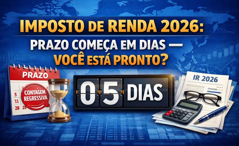 🧾 Imposto de Renda 2026: Prazo Começa em Dias — Você Está Pronto?