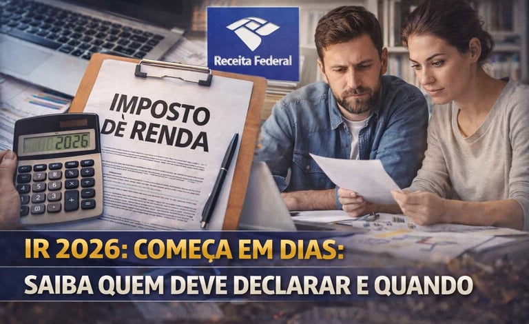 IR 2026 Começa em Dias: Saiba Quem Deve Declarar e Quando