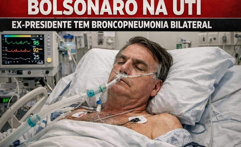 Bolsonaro na UTI: Ex-Presidente Tem Broncopneumonia Bilateral