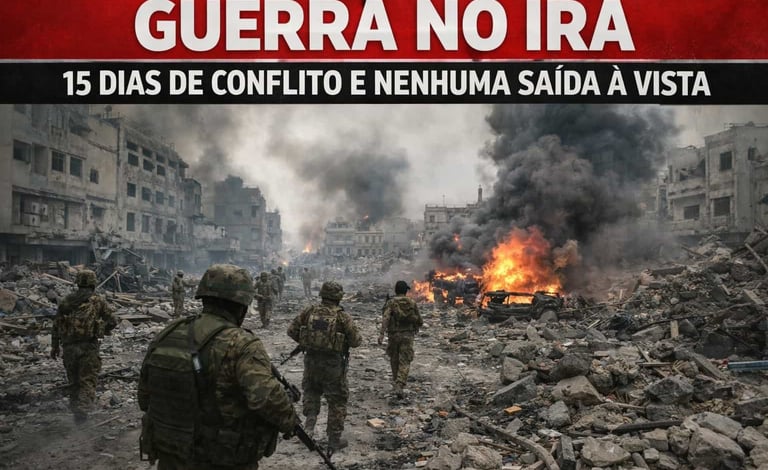 Guerra no Irã: 15 Dias de Conflito e Nenhuma Saída à Vista
