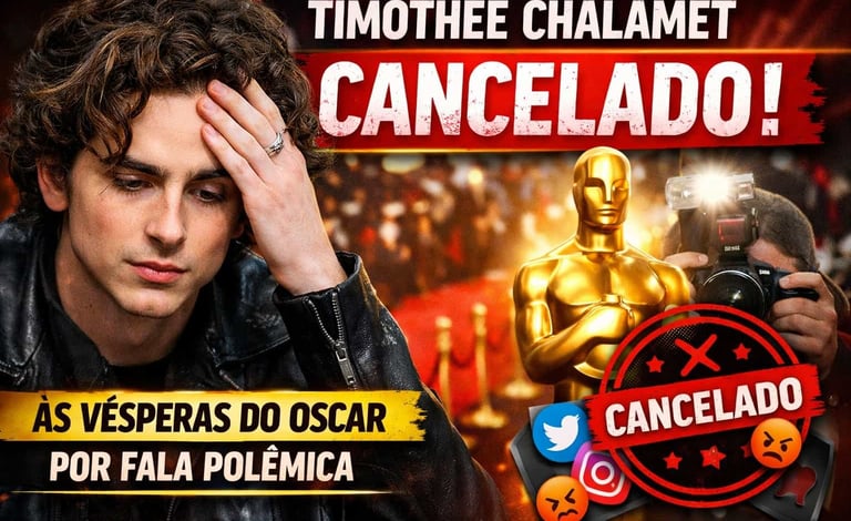 Timothée Chalamet "Cancelado" às Vésperas do Oscar por Fala Polêmica