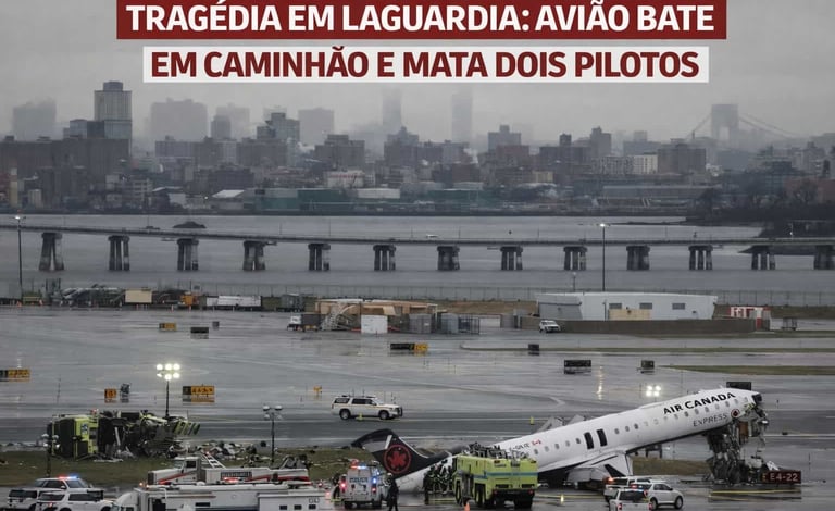 Tragédia em LaGuardia: Avião Bate em Caminhão e Mata Dois Pilotos