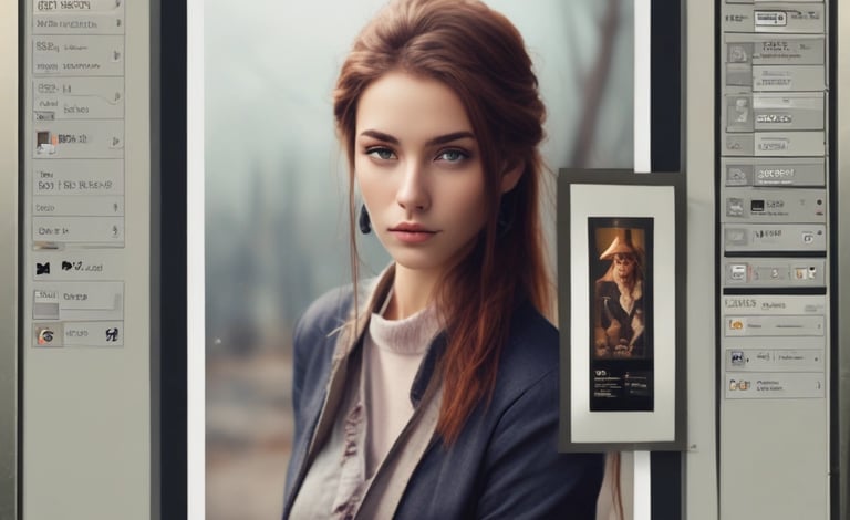 The image features a piece of industrial equipment, specifically a conveyor belt system with an angled section for transporting items. It includes a motorized control unit and support structure with metal components.