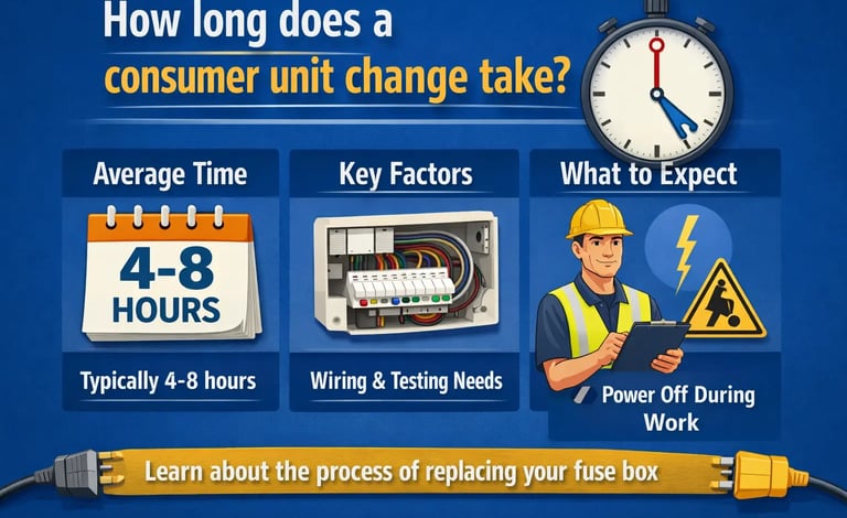 How long does a consumer unit change take