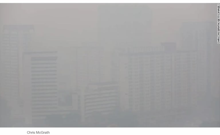 Haze Singapur 2013, fue terrotífico, foto de Chis McGrath