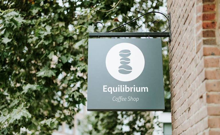 Enseigne Equilibrium Coffee shop