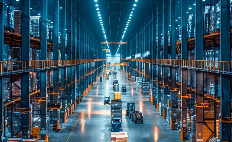 Commercial Electrician fix huge warehouse lights.