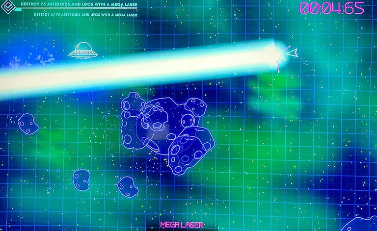 Asteroids: Recharged...Mega Laser!