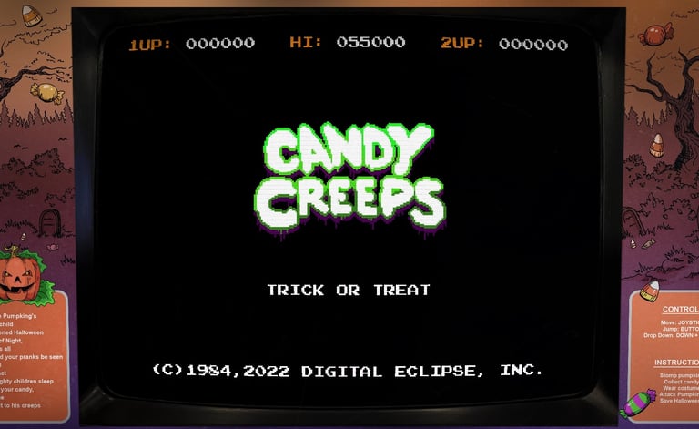 Candy Creeps Title Screen
