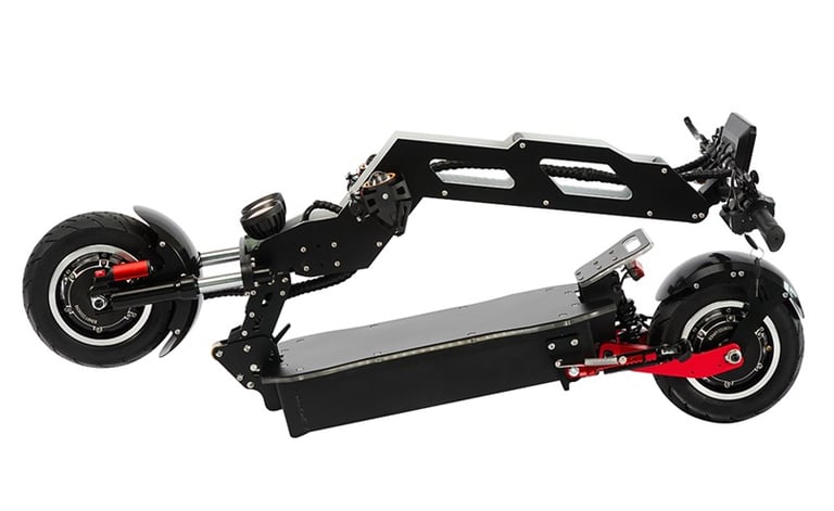 electric scooter folding device