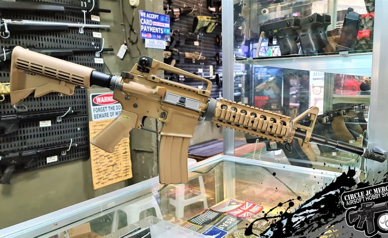 WE M4 RIS GBBR TAN