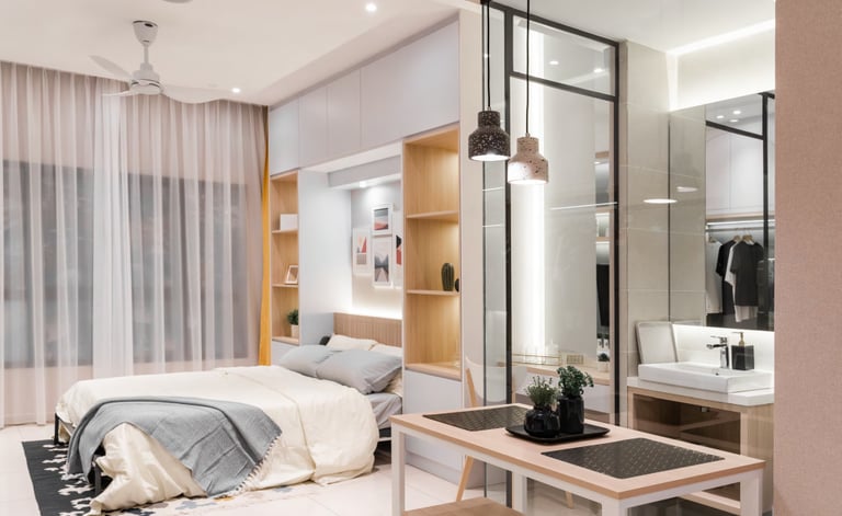astrum ampang unit dining area