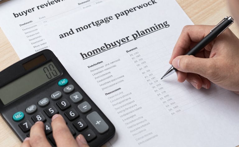Homebuyer planning calculator
