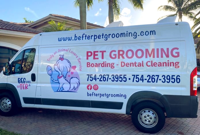 mobile pet grooming van near me, pet grooming north lauderdale, pet grooming pompano, dog grooming