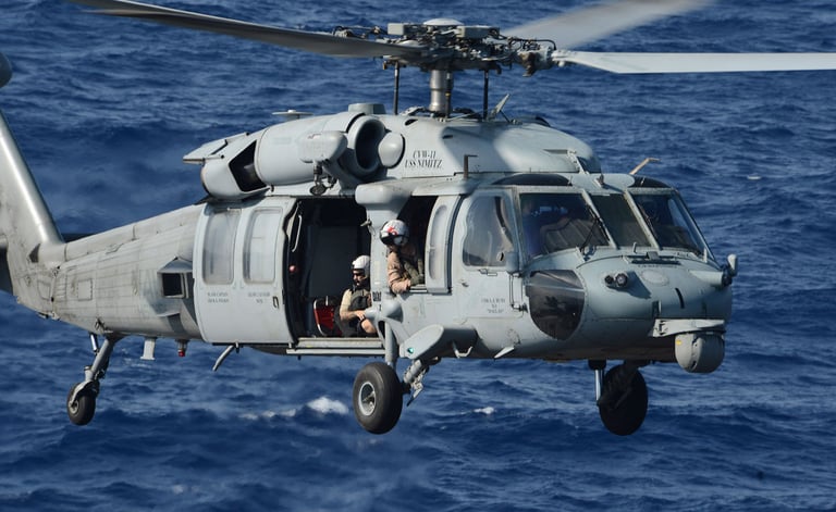Navy team reaches U.S. for training on MH-60R helicopters