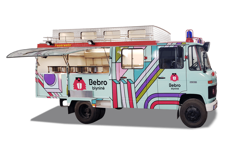 Maisto furgonas - Food Truck - Gaisrinis automobilis