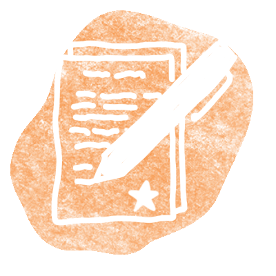 an icon of a pen and paper