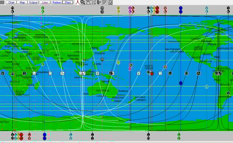 a screenshot of an astrocartography map
